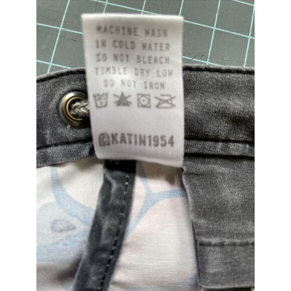 Katin USA Surf Co. Board Shorts Mens Size 32 Surfing Swim Trunks Gray Blue - Picture 13 of 13